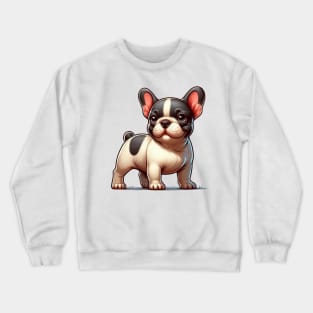 Cute French Bulldog Illustration Crewneck Sweatshirt